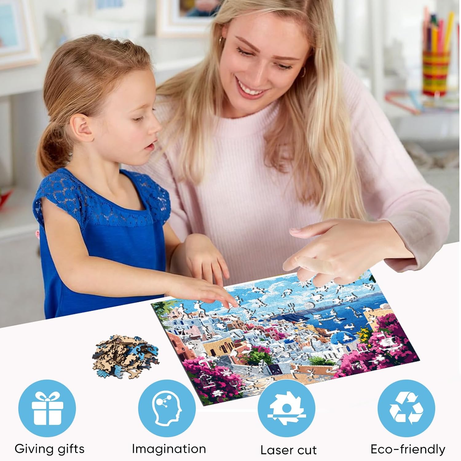 Detalle de Mys wooden puzzle, 500 pieces