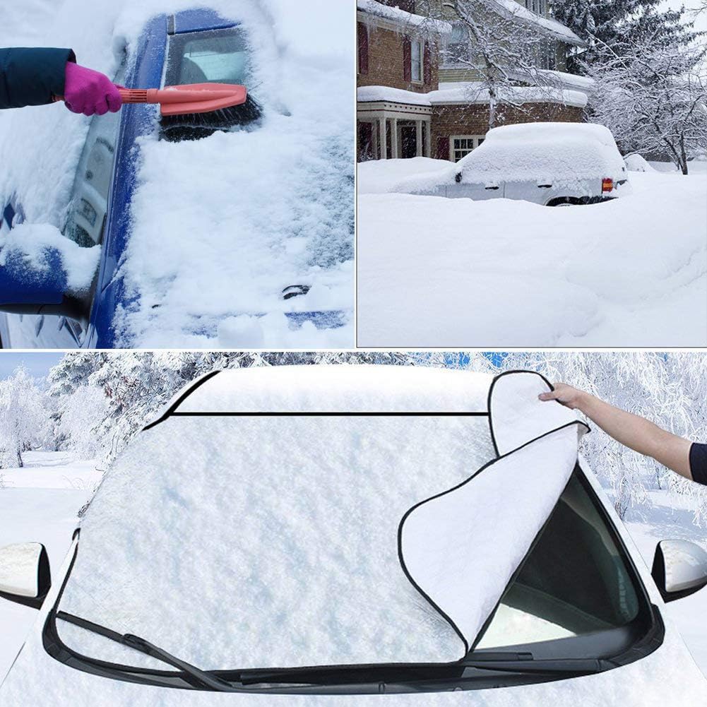 Thumbnail 4 de SMALUCK Car Windscreen Cover Sun Shade (145x100 cm) – 4-Layer UV, Frost and Dust Protection