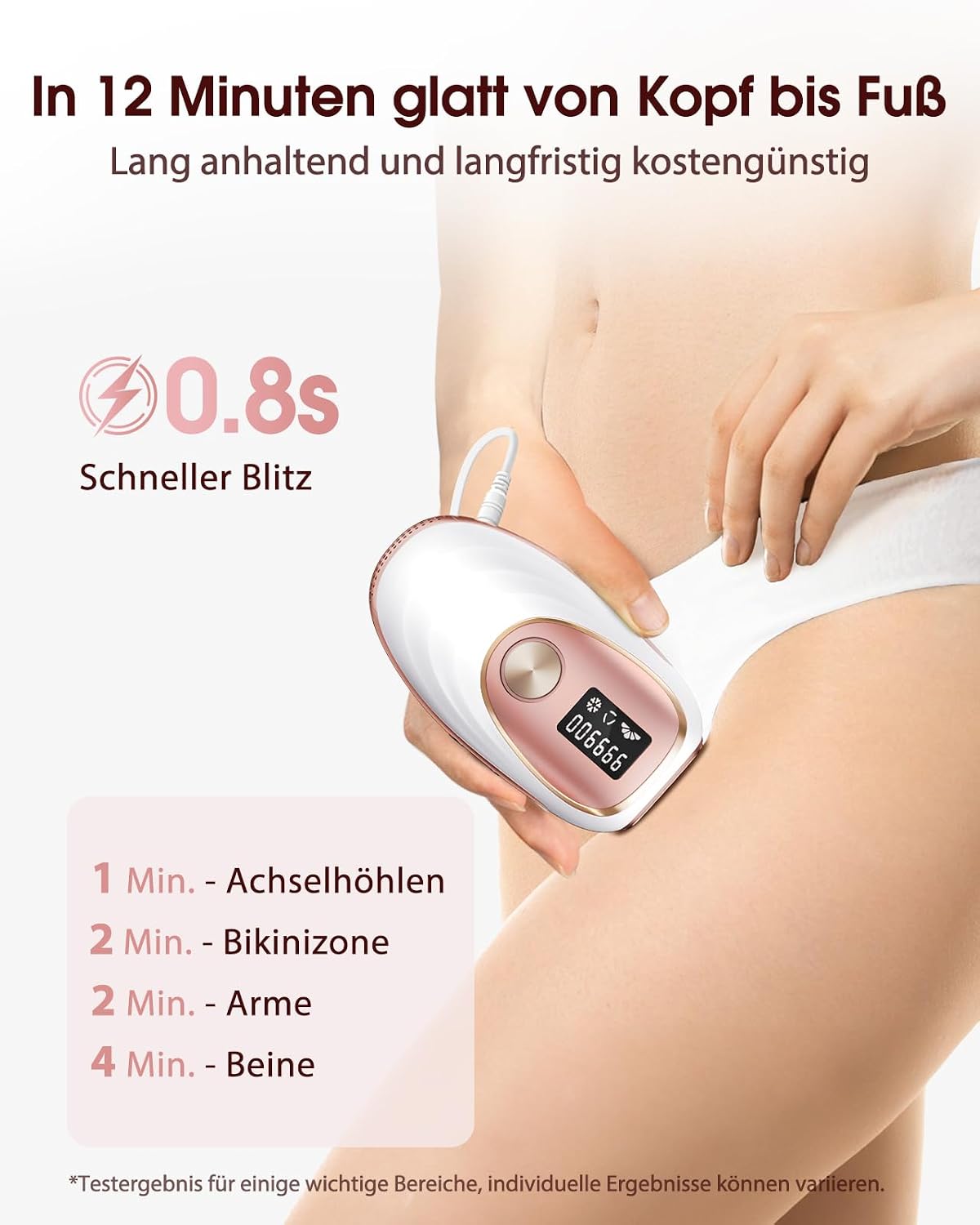 Thumbnail 4 de Haarlosy IPL Gerät zur Haarentfernung mit Kühlfunktion – 999,900 Lichtimpulse, 5 Energiestufen, für Damen und Herren
