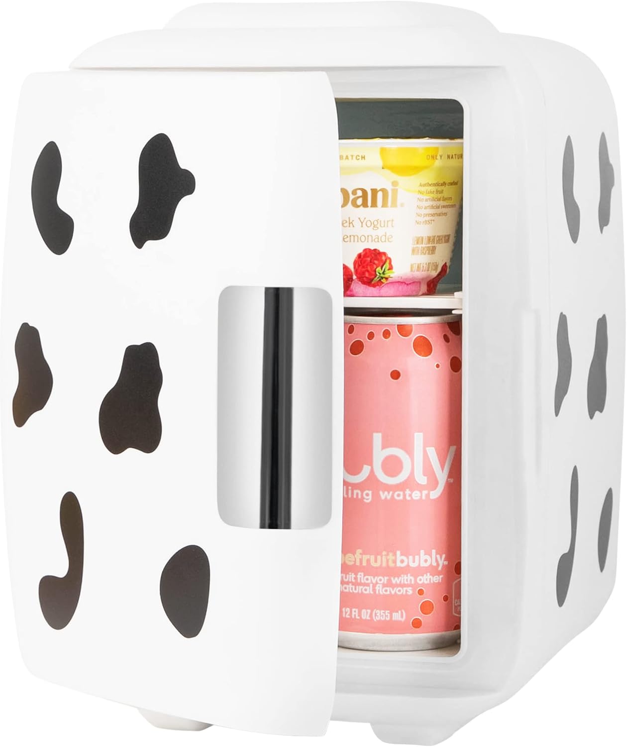 Thumbnail 1 de Cooluli Skincare Mini Fridge 4L (Cow Print): Portable Cooler & Warmer for Skincare, Snacks, and More