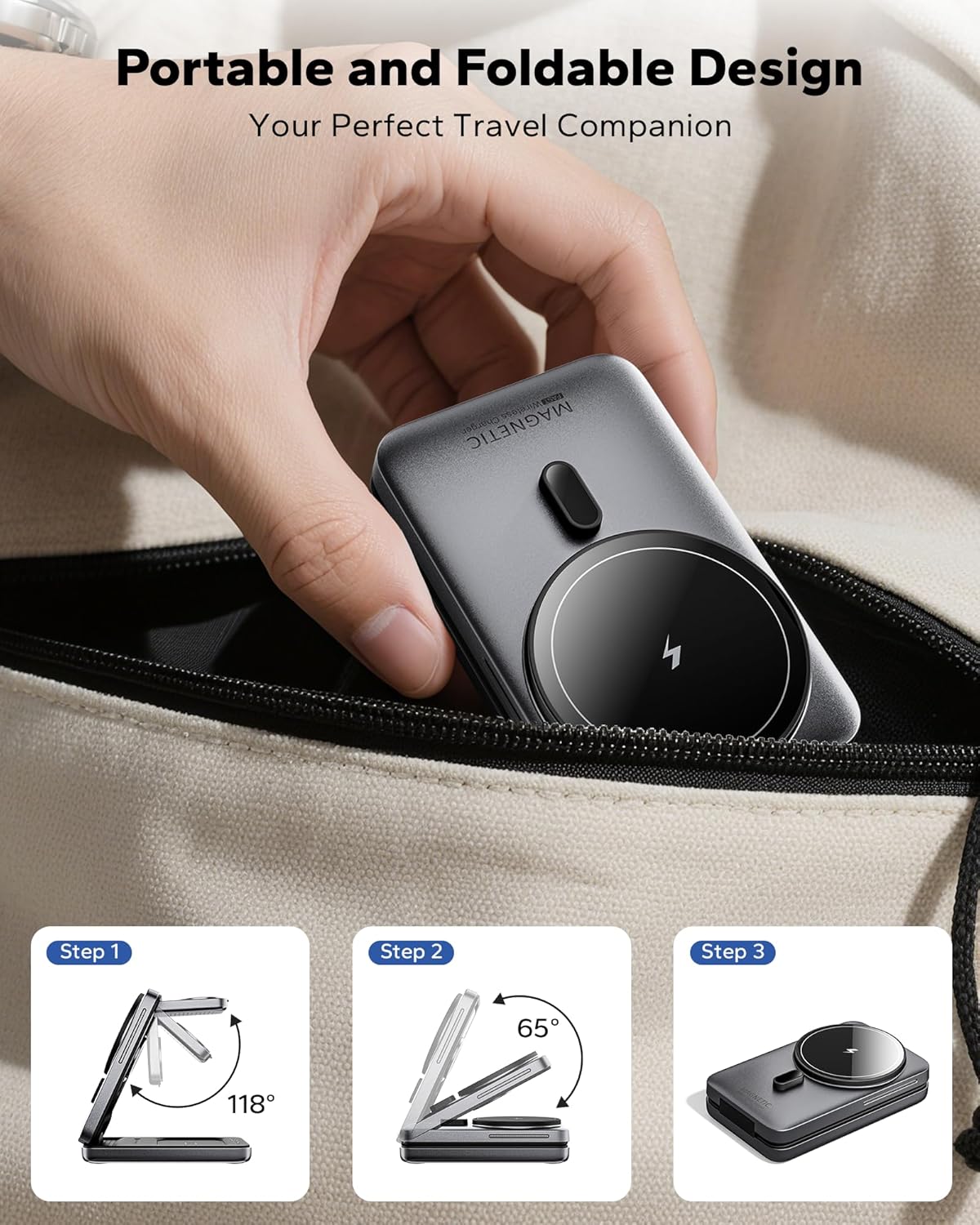 Thumbnail 3 de KPON Foldable 3in1 Charging Station for iPhone 17