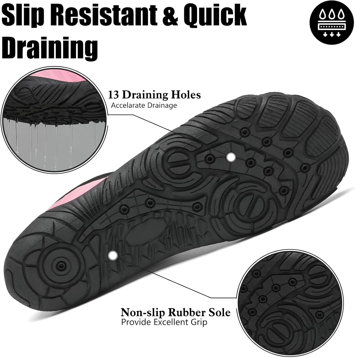 Thumbnail 4 de Mishansha Badeschuhe Unisex – atmungsaktive Aquaschuhe, EU 36–46