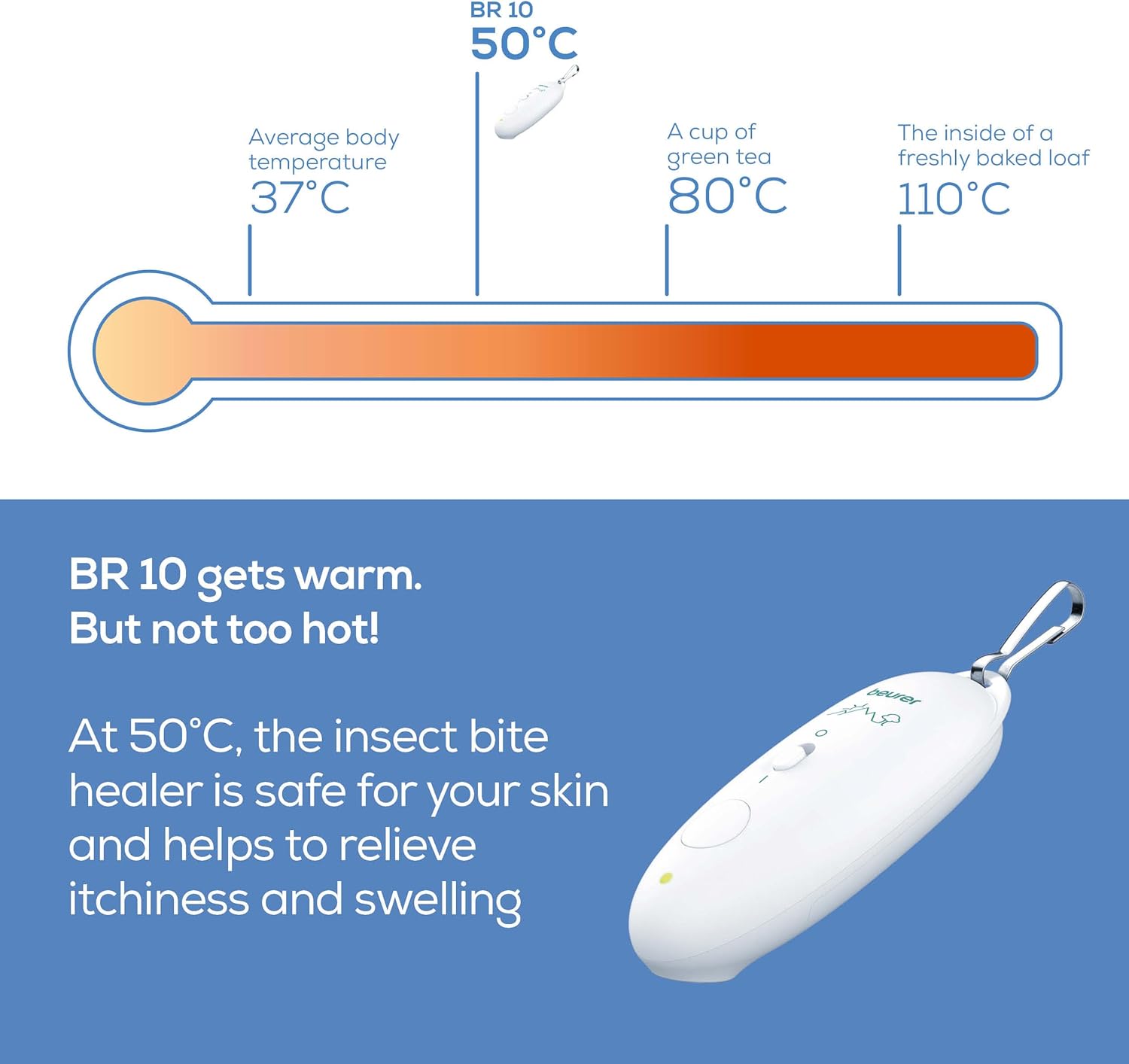 Detalle de Beurer BiteX Travel Insect Bite Healer BR 10 heat pen for bites & stings