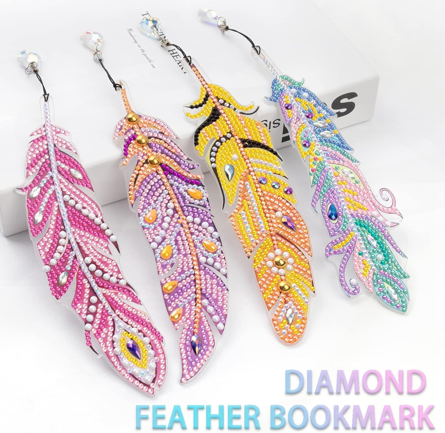 Thumbnail 5 de Jiosdo Bastelset Diamantmalerei Lesezeichen für Mädchen (6–10 Jahre) – Diamond Painting als DIY-Geschenk