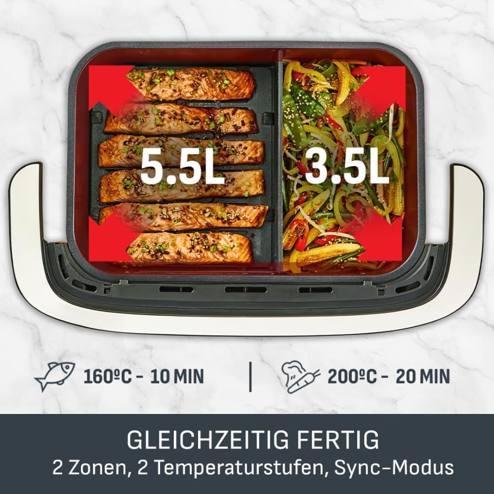 Thumbnail 5 de Tefal Dual Easy Fry Flex Heißluftfritteuse 9L