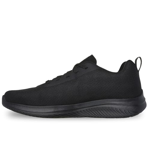 Detalle 1 de Skechers Hombre Ultra Flex 3.0 Sr Daxtin Calzado de Trabajo – Black Mesh, 45 EU