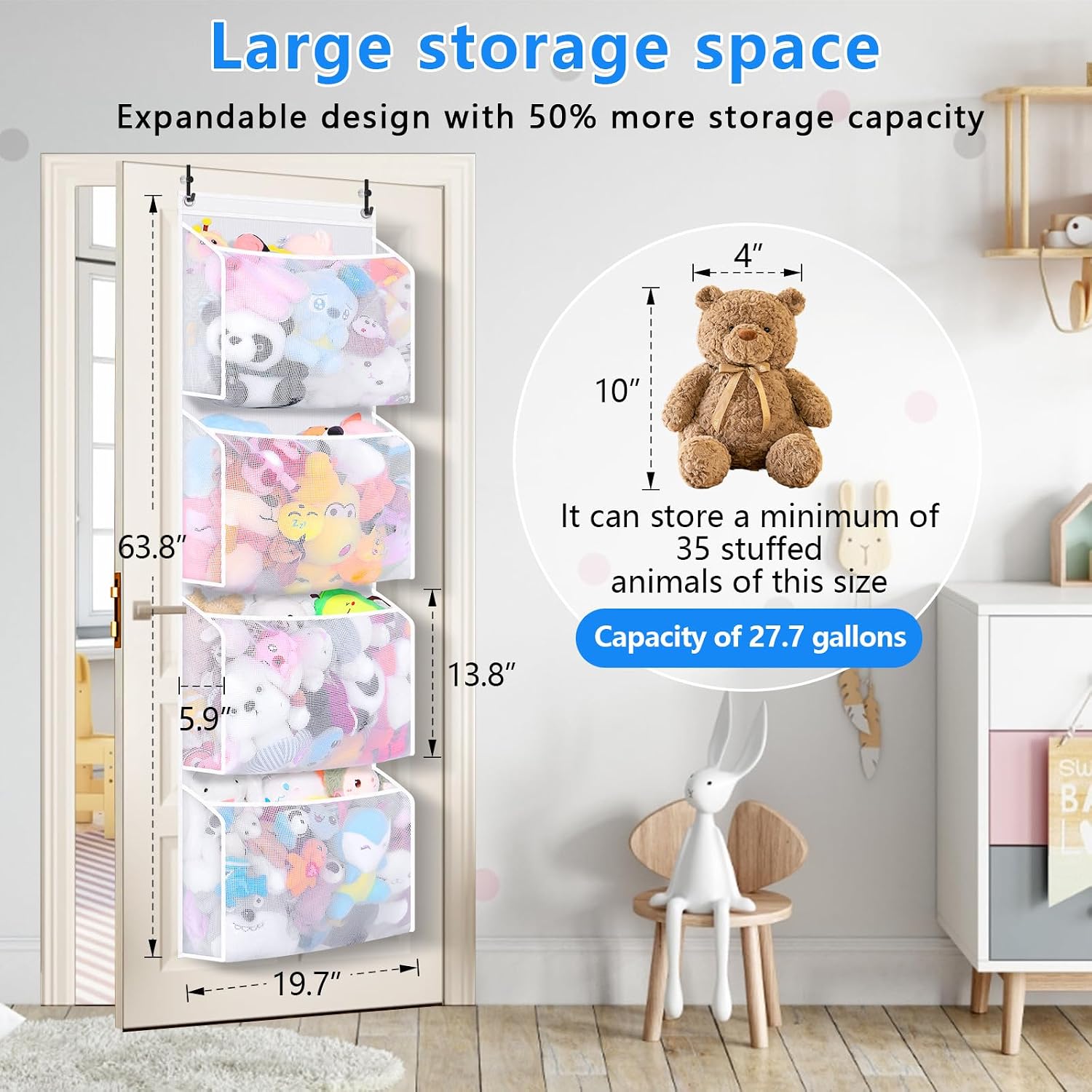 Detalle de Toread Stuffed Animal Organizer 2-Pack
