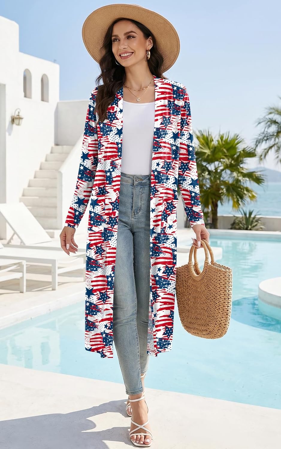 Detalle de AYIFU Women's Maxi Cardigan