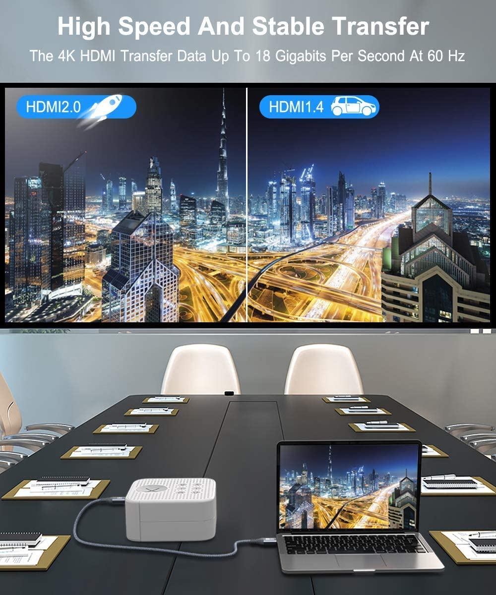 Thumbnail 1 de AkoaDa 4K HDMI-Kabel 15 m (High Speed, HDMI 2.0, 4K@60 Hz, 18 Gbit/s, ARC) – für TV, Konsole & Heimkino