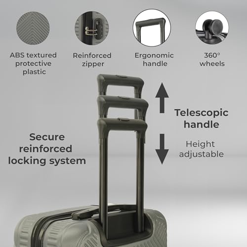 Detalle de Neo 3 Piece Titanium Hard Shell Luggage Set