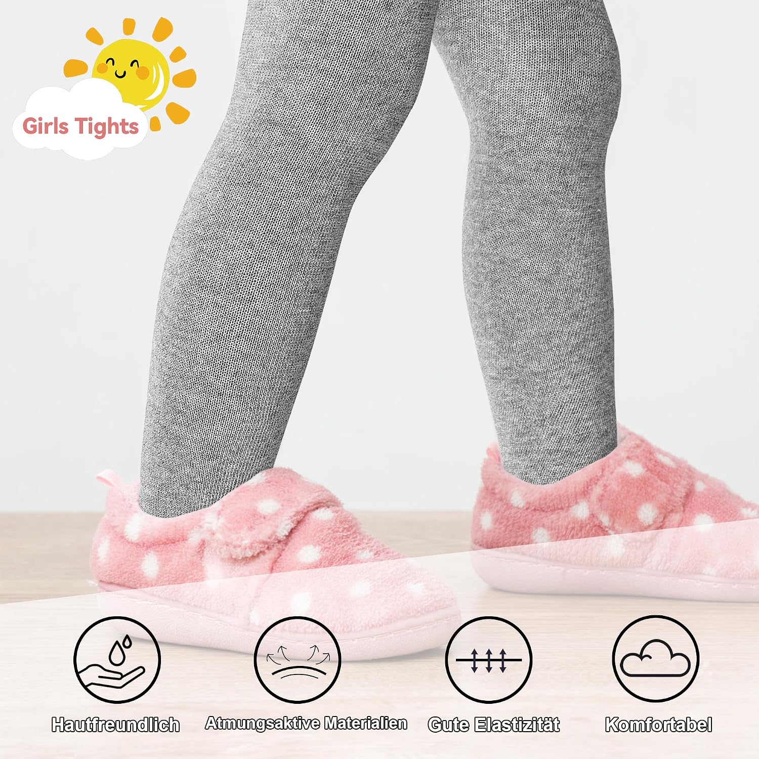 Thumbnail 6 de SPTRAMLE Baby-Strumpfhosen Set (3 Paar) für Mädchen – Baumwolle, Größen 56–62 bis 74–92