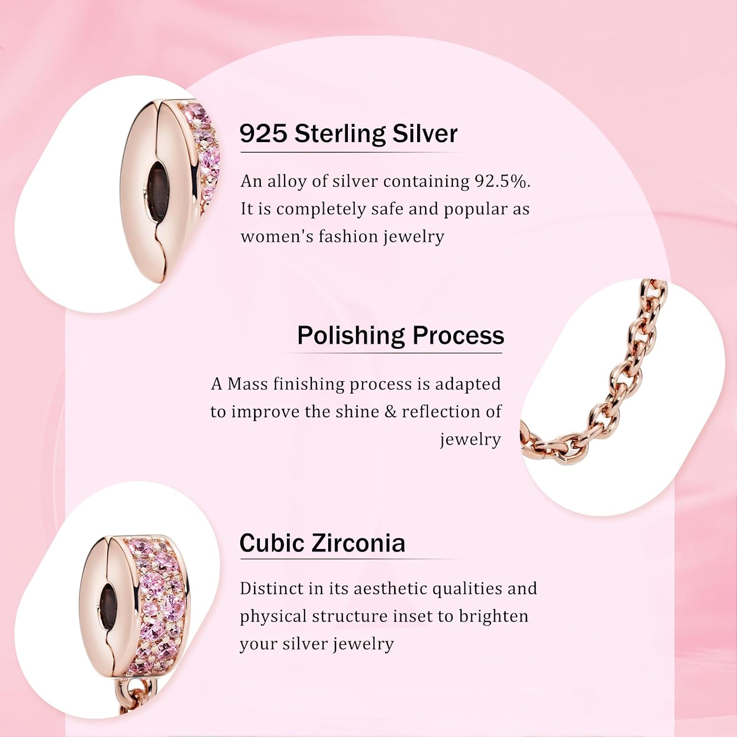 Detalle de HAEPIAR Charms 925 Sterling Silber 4,5–5 mm 💍