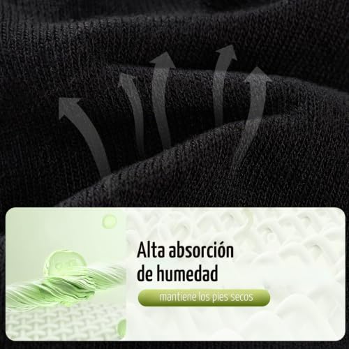 Detalle de SukModen 12/24 Pares de Calcetines de Bambú para Hombre y Mujer – Transpirables, Antiodor y Duraderos