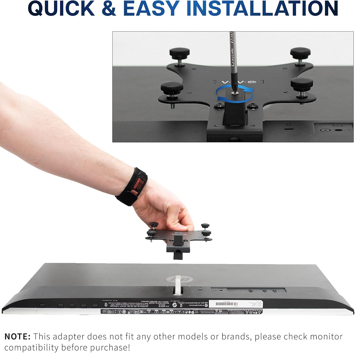 Detalle de VIVO MOUNT-HP02M スチール製VESAアダプターブラケット HP Mシリーズ対応