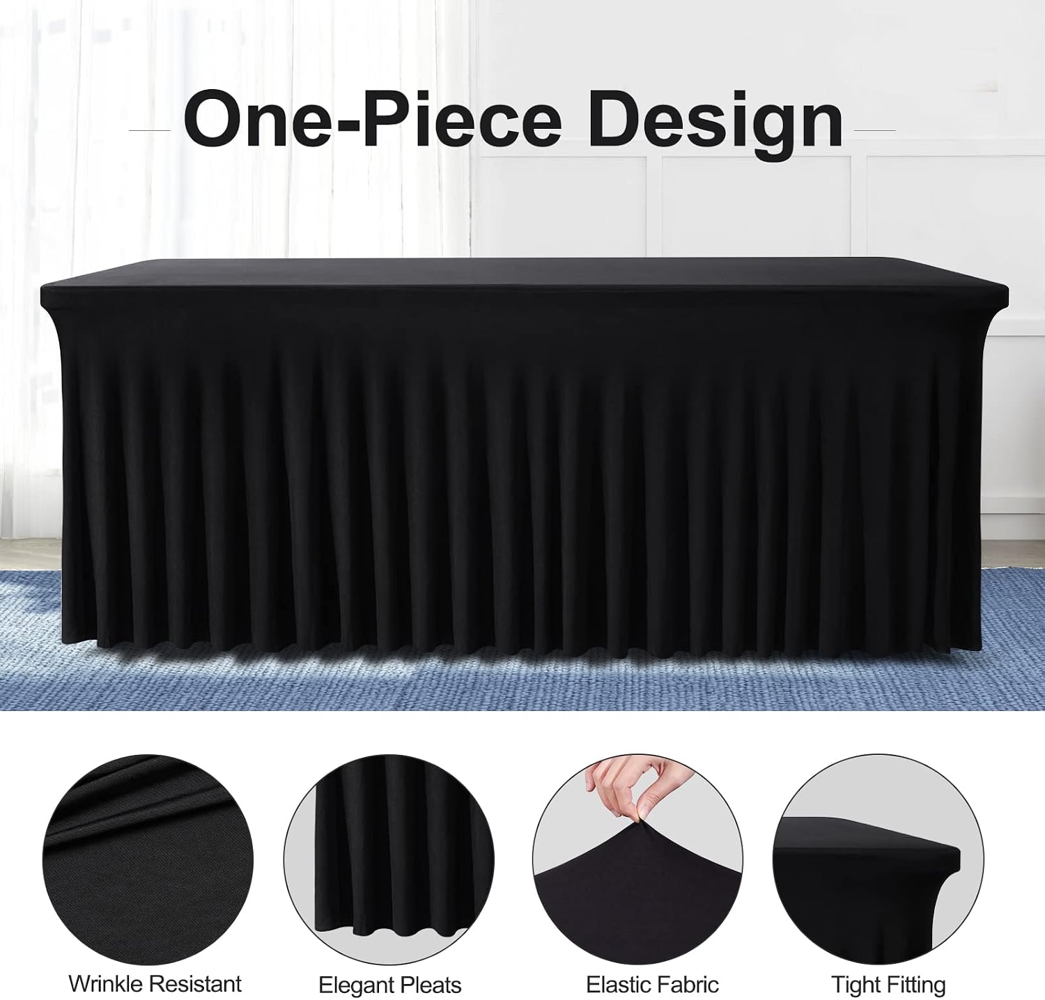 Detalle 2 de BDDC Table Skirt for 4 Foot Tables 48" 📋