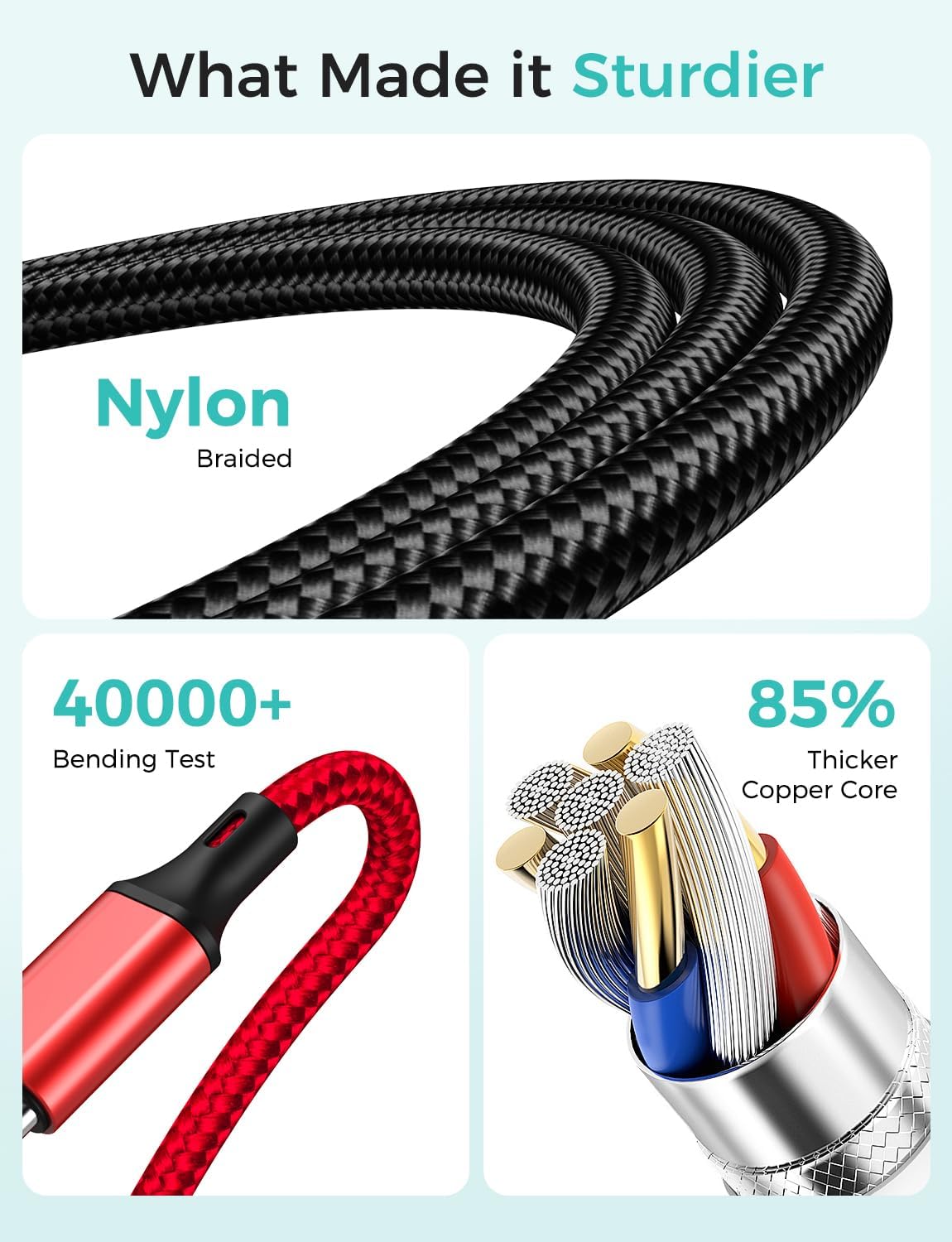 Thumbnail 5 de Amasuki Travel Essentials 4-in-1 Multi Charging Cable