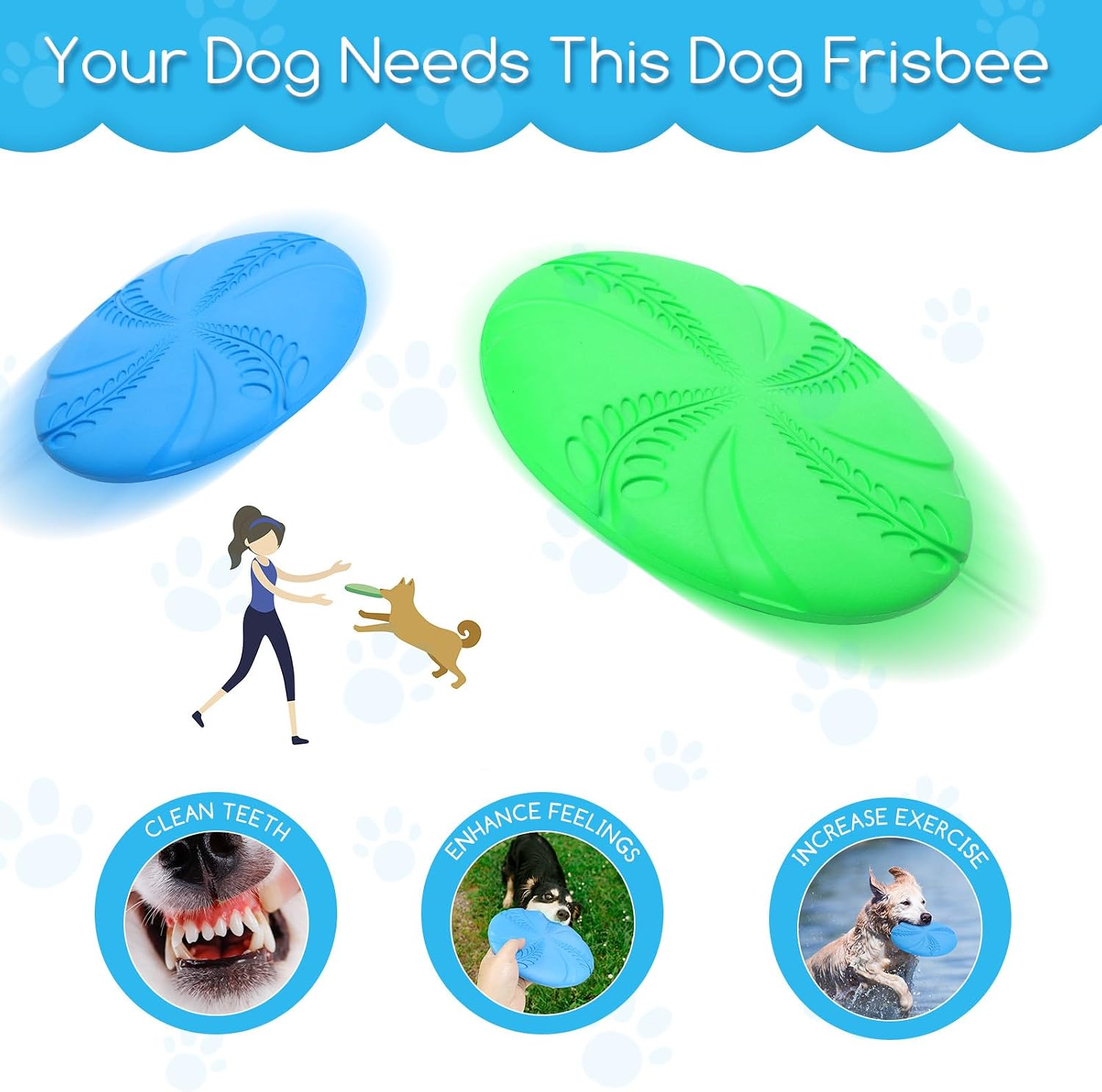 Thumbnail 4 de Nobleza Frisbee per cani 20 cm confezione da 2 🐕