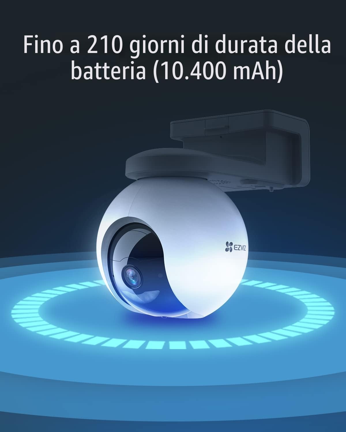 Thumbnail 1 de EZVIZ CB8 2K Telecamera WiFi da esterno 3MP motorizzata Pan&Tilt con copertura 360°