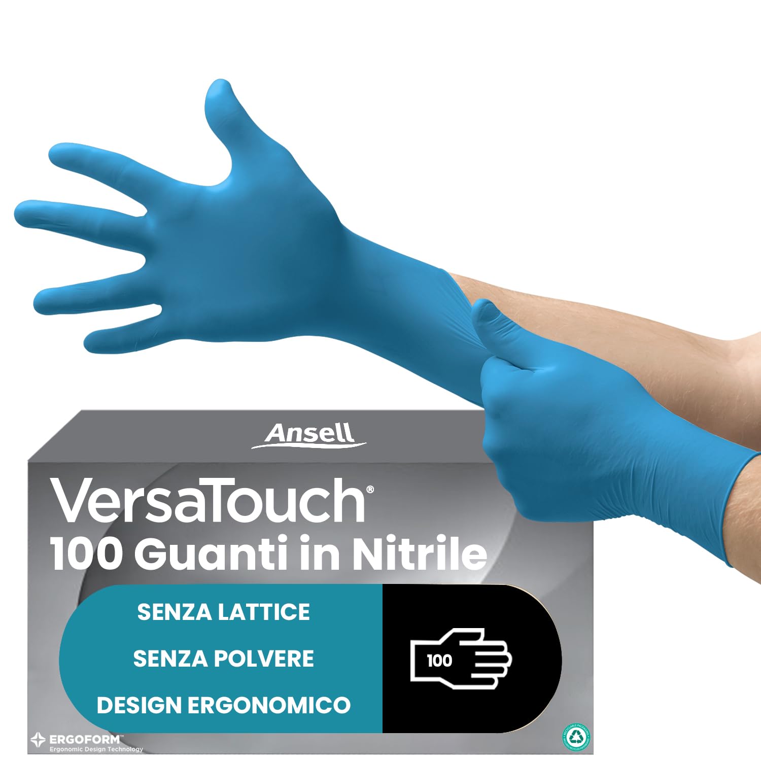 Thumbnail 6 de Ansell Microflex 93-732 guanti monouso in nitrile taglia L, 100pz