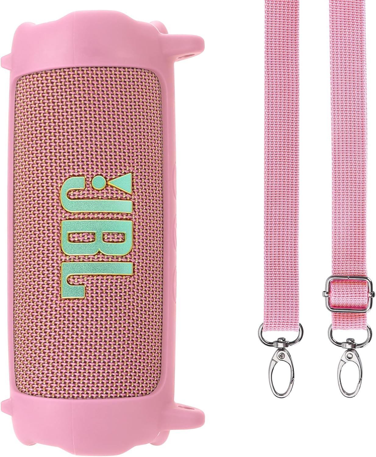 Lebakort Silikonhülle Tragetasche Case für JBL Flip 7 – Pink