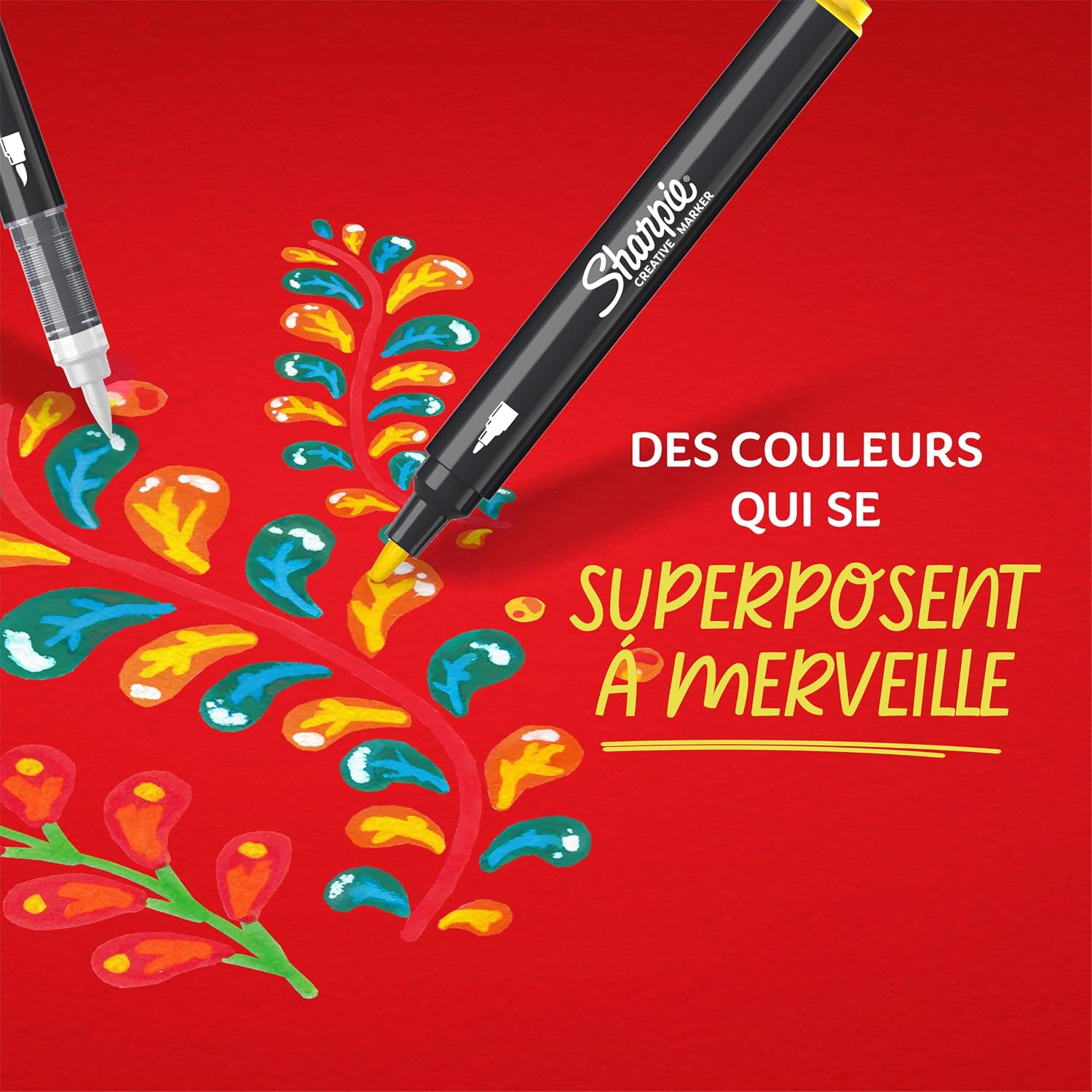 Thumbnail 6 de Sharpie Marqueurs Créatifs feutres acrylique Vert Émeraude – Lot de 6, pointe ogive