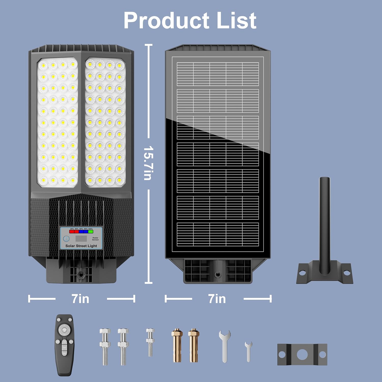 Detalle 2 de loyoele Solar Street Light 7000K