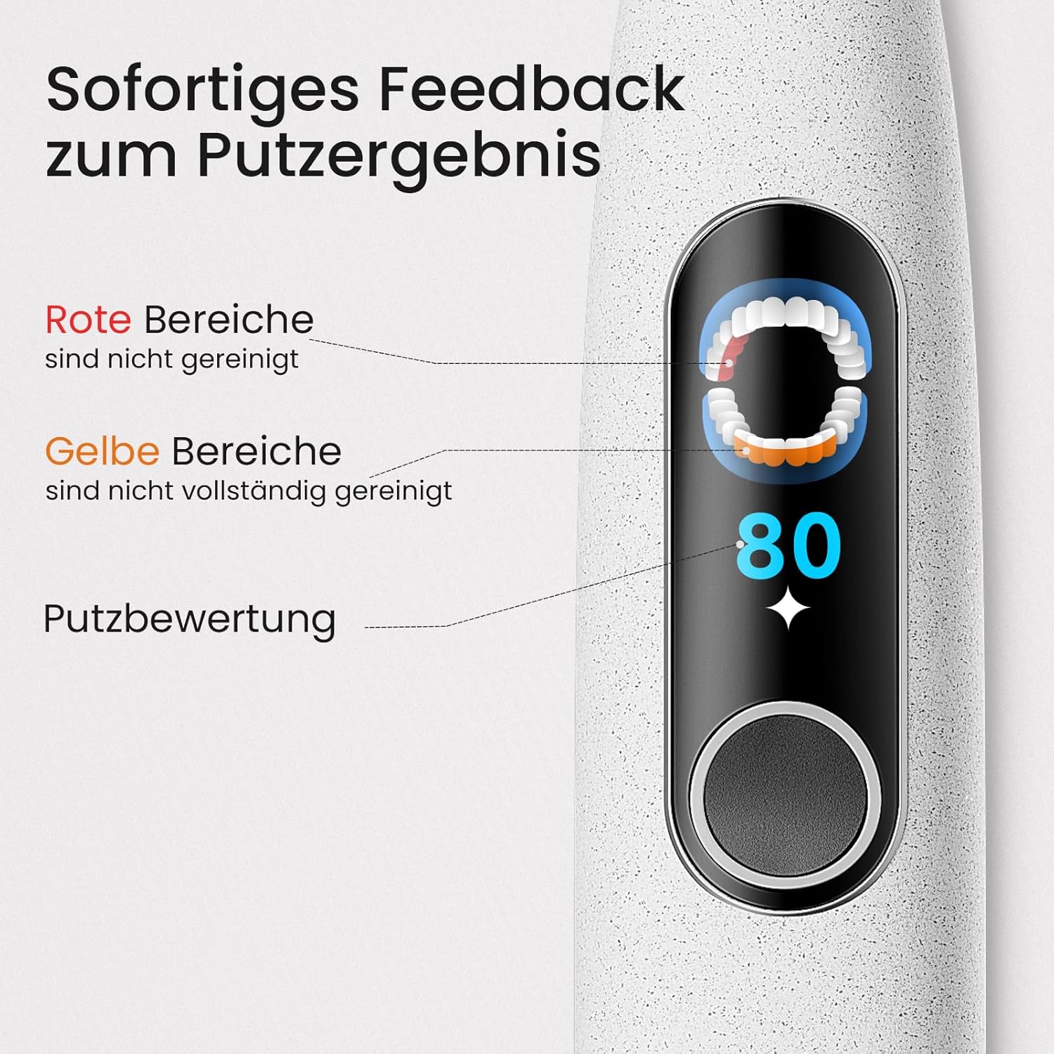 Thumbnail 6 de Oclean X Elite 10 elektrische Zahnbürste mit Touchscreen, 5 Modi und 12-Bereichsverfolgung