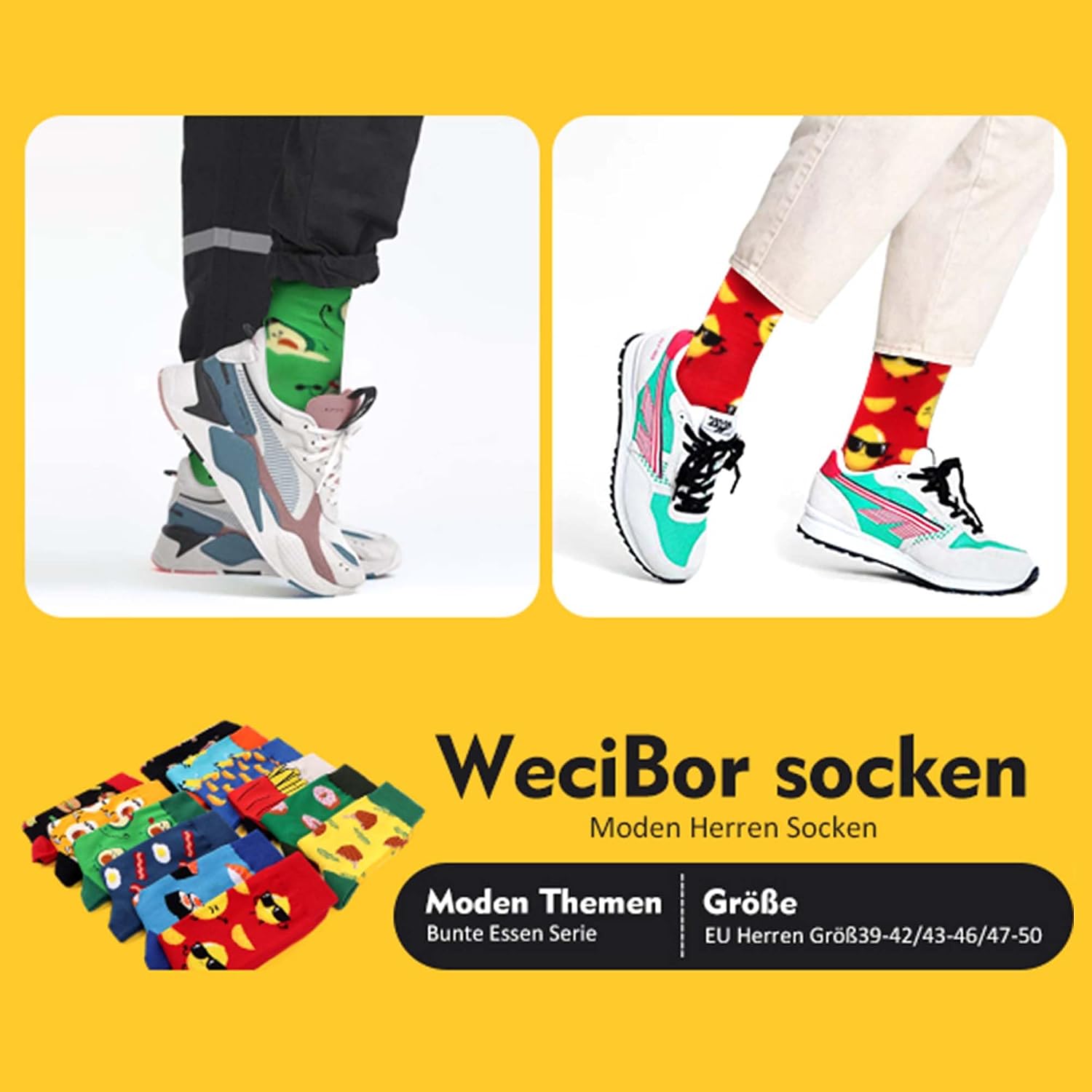 Thumbnail 4 de WeciBor 12 Paar bunte Socken