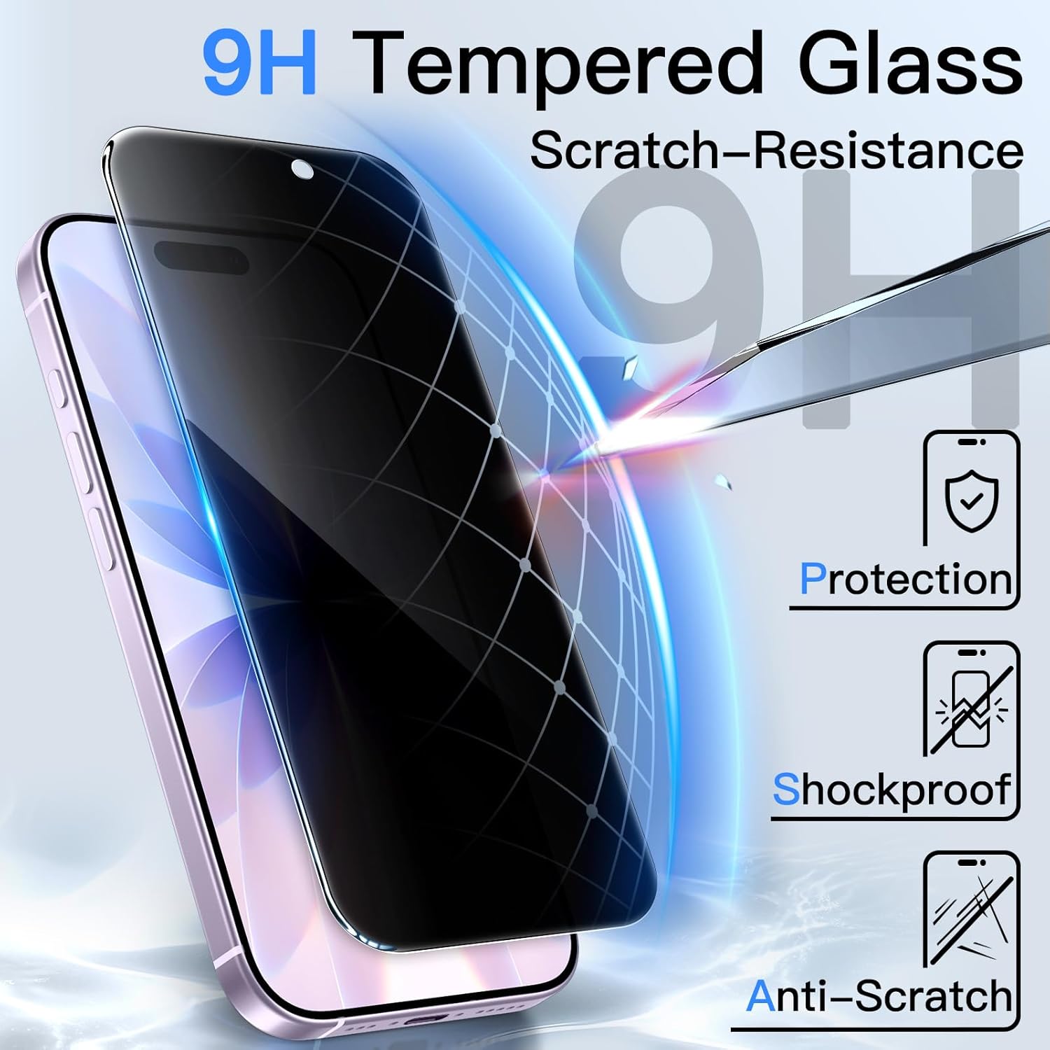Thumbnail 4 de JETech Privacy Screen Protector iPhone 17 6.3