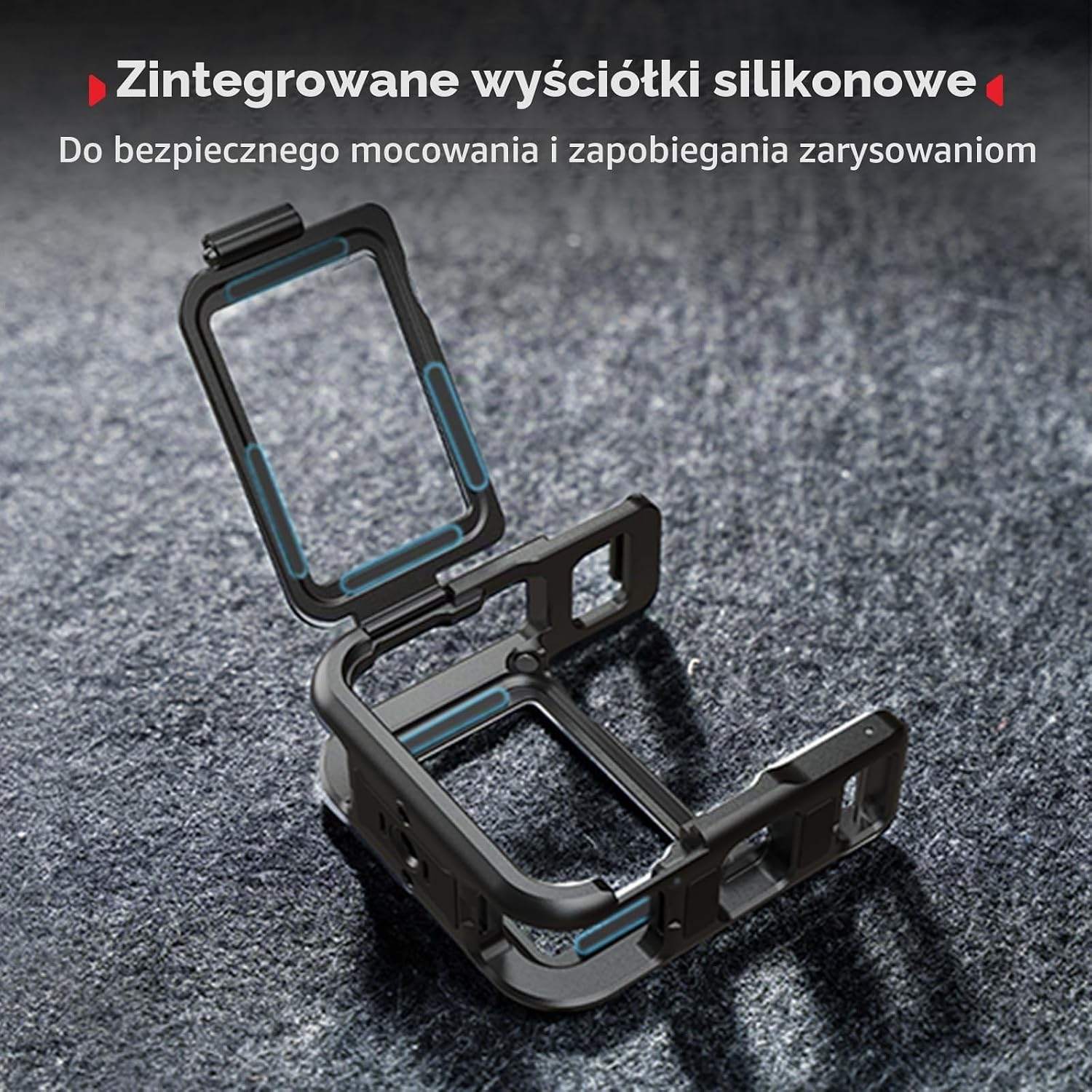 Detalle 2 de SMALLRIG 5764 półklatka do DJI Osmo Nano z gwintem 1/4"-20 i zimną stopką