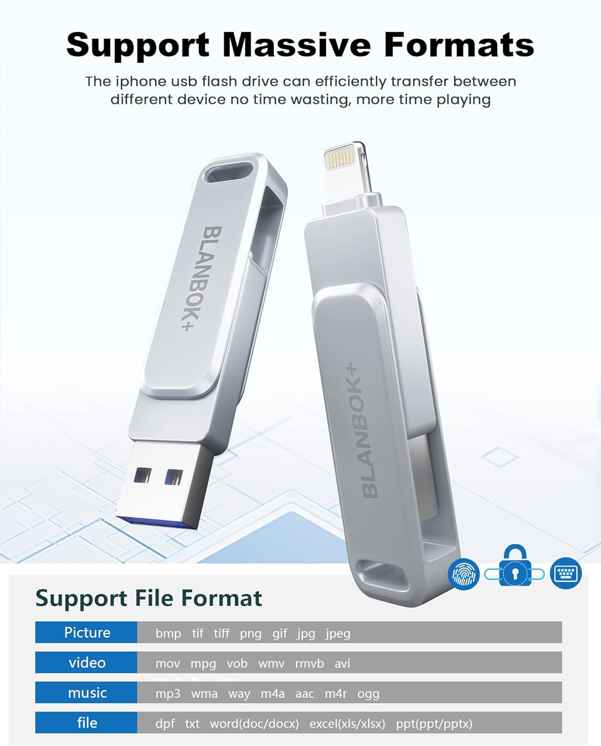 Thumbnail 5 de MFi Certified 256GB iPhone Flash Drive