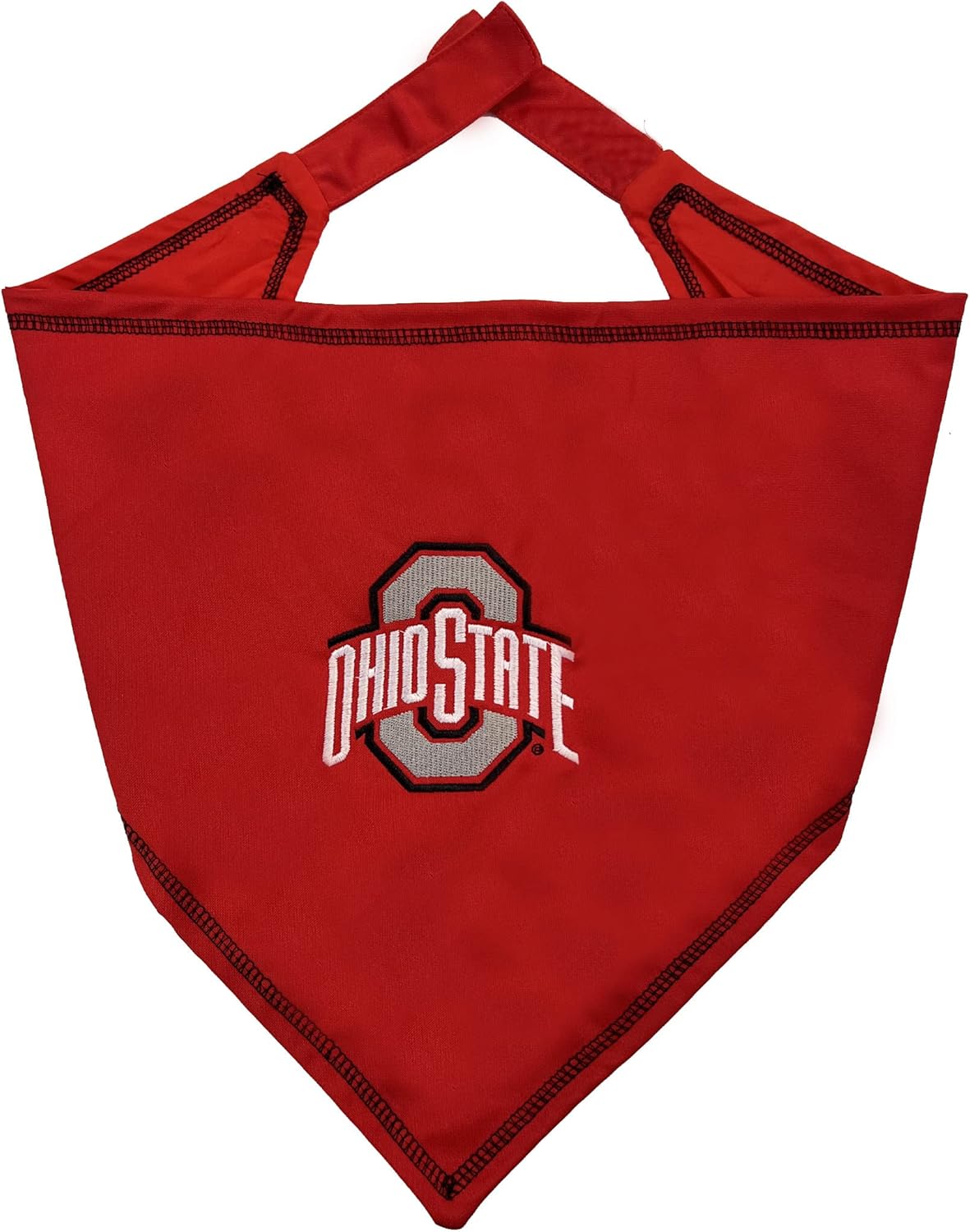 Detalle 2 de NCAA Ohio State Buckeyes Tie Bandana (Large/x-Large) for Dogs & Cats