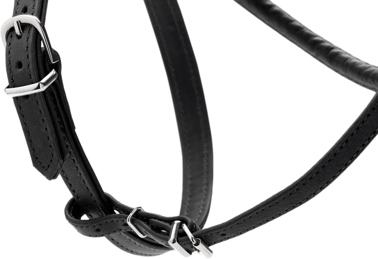 Thumbnail 3 de Hunter Round & Soft Canadian UP Hundegeschirr aus Leder (schwarz) – Größe S/2