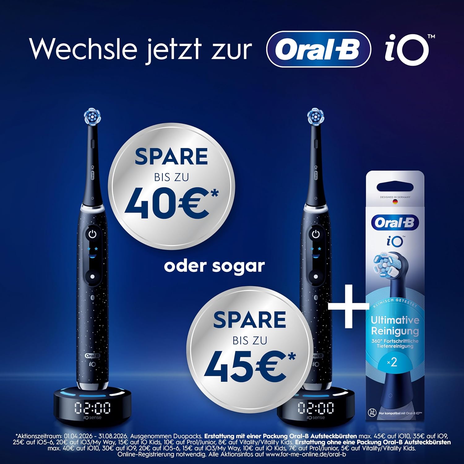 Detalle 2 de Oral-B iO Aufsteckbürsten 8er Pack