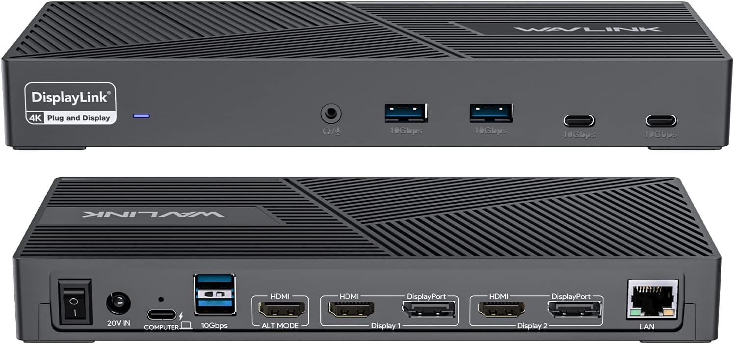 WAVLINK DisplayLink Triple 4K@60Hz Dock 100W