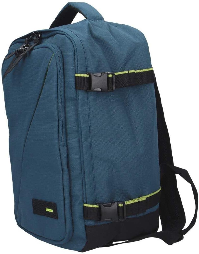 Detalle de American Tourister Take2Cabin borsa da cabina Ryanair S Underseat 25 x 20 x 40 cm, 24 L, Blu (Harbor Blue)