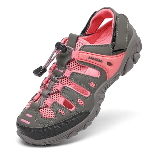 Detalle de SAGUARO Sandalias de Senderismo Hombre, Sandalias Cerradas, Rosa, Talla 36
