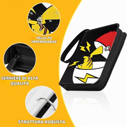 Detalle 1 de Album per Carte Zynxel – Raccoglitore PU, 50 Pagine, Capacità 400 Carte