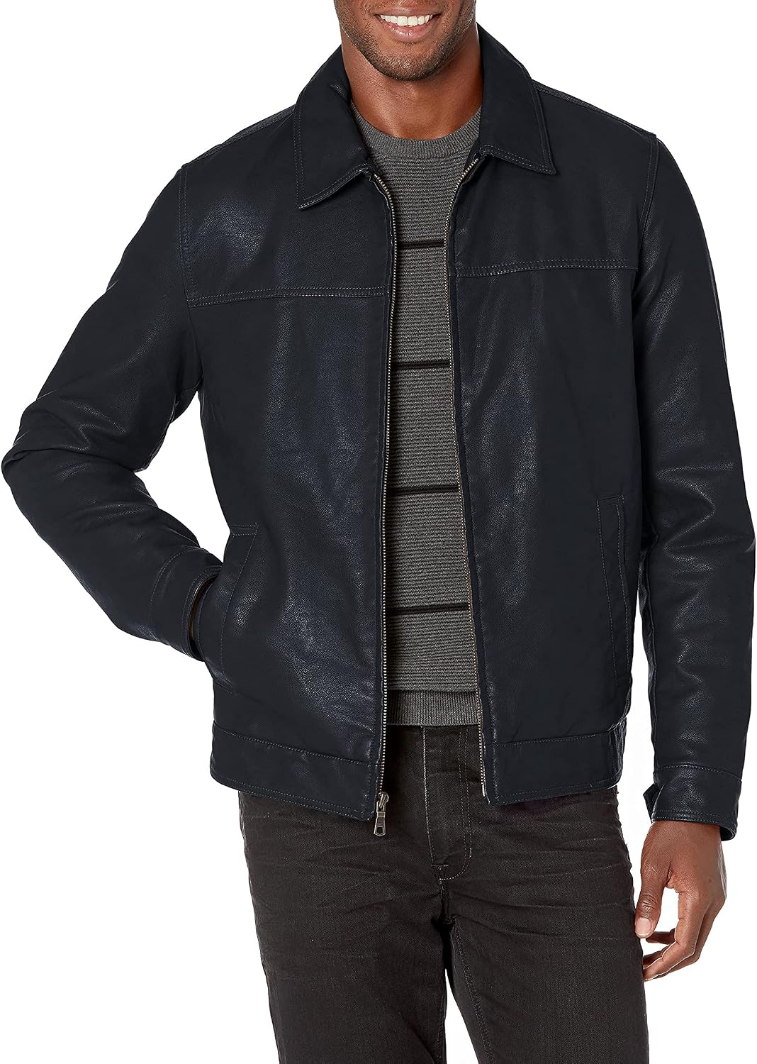 Detalle 2 de Tommy Hilfiger Faux Leather Jacket for Men