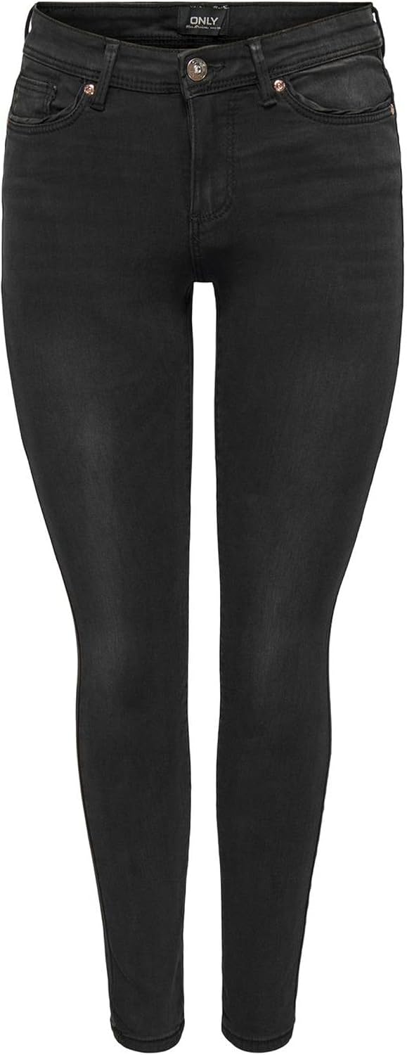 Detalle de ONLY Female Skinny Jeans ONLWAUW Mittlere Taille – Skinny Fit
