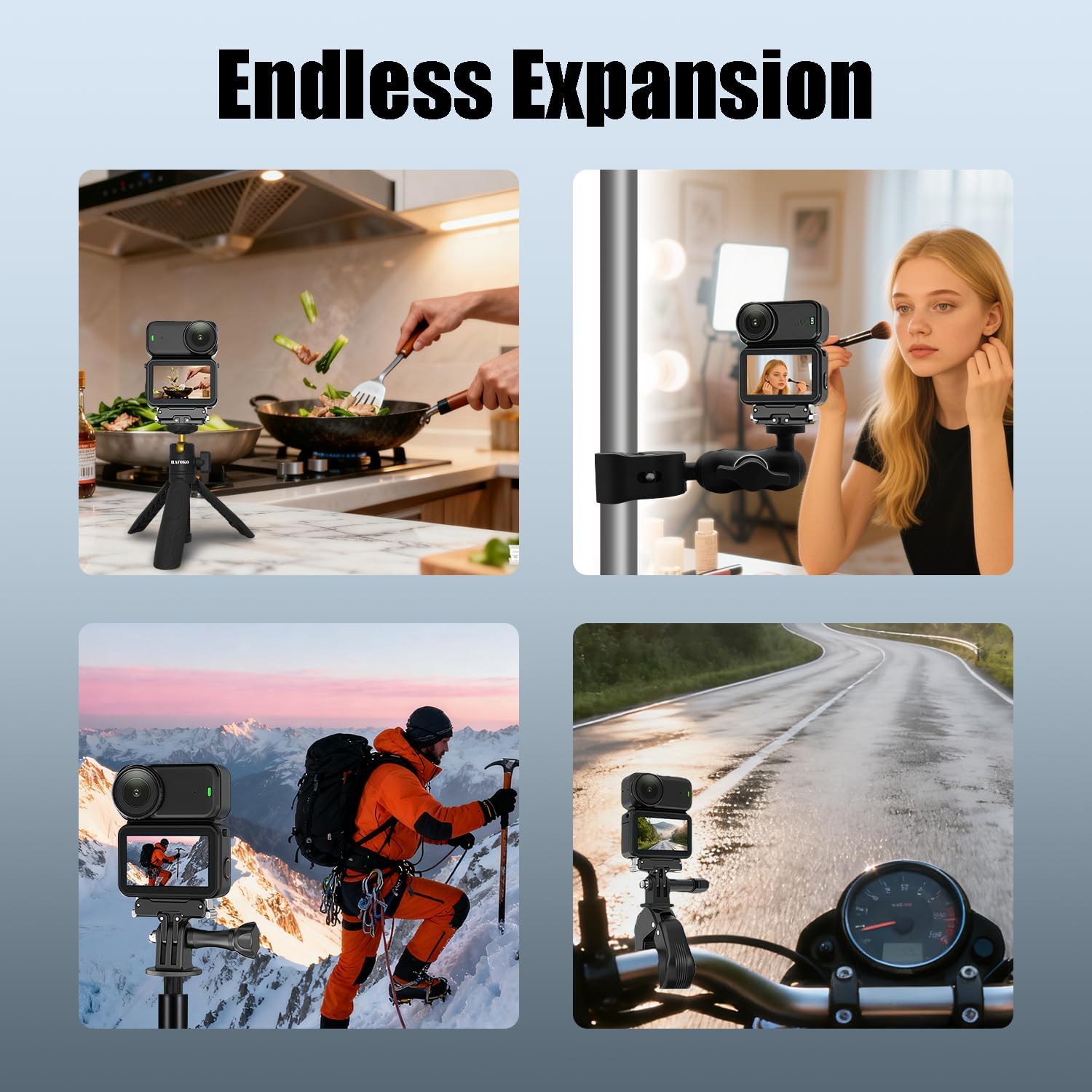 Thumbnail 5 de HAFOKO Osmo Nano Tripod Adapter – Magnetic Quick Release Mount with 1/4" Screw & 2‑prong compatibility