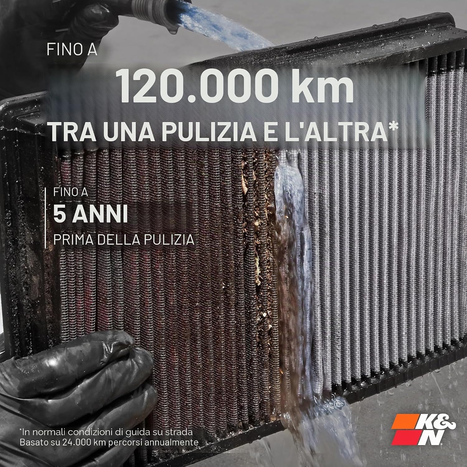Thumbnail 2 de K&N 33-2435 Filtri Aria Sostitutivi Auto – Lavabili e Riutilizzabili