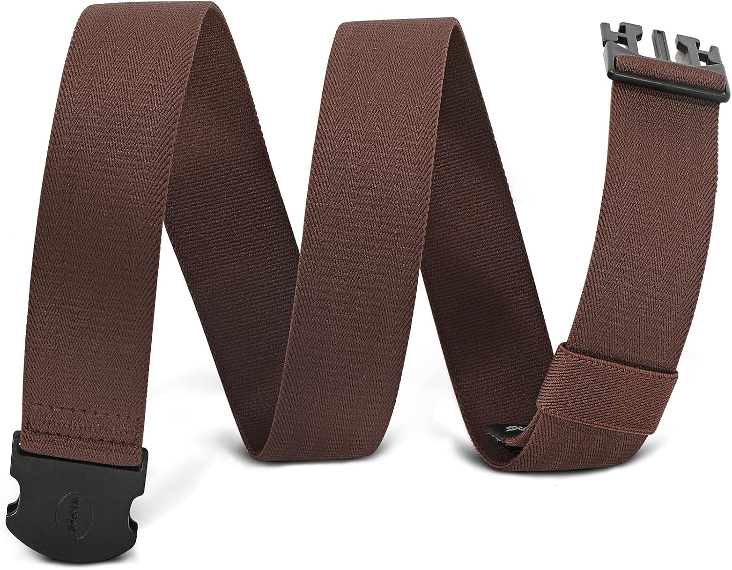 Detalle de WHIPPY Mens Elastic Stretch Work Belt (Metal-Free Quick-Release Buckle) – Unisex Adventure Sports Belt