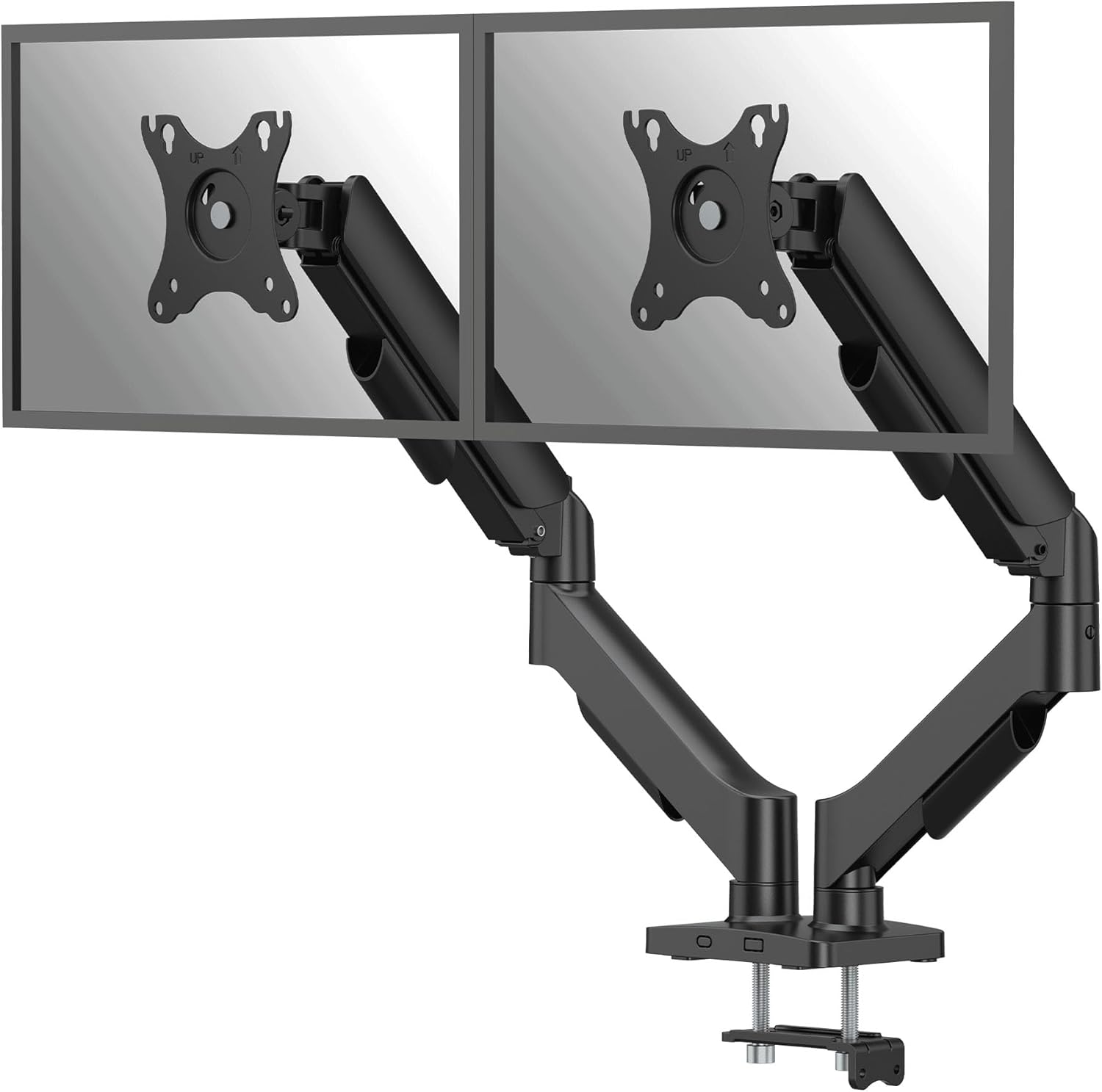 Detalle de Fellowes Braccio Monitor Doppio Everyday Plus: supporta due schermi 17"–32" con regolazione completa
