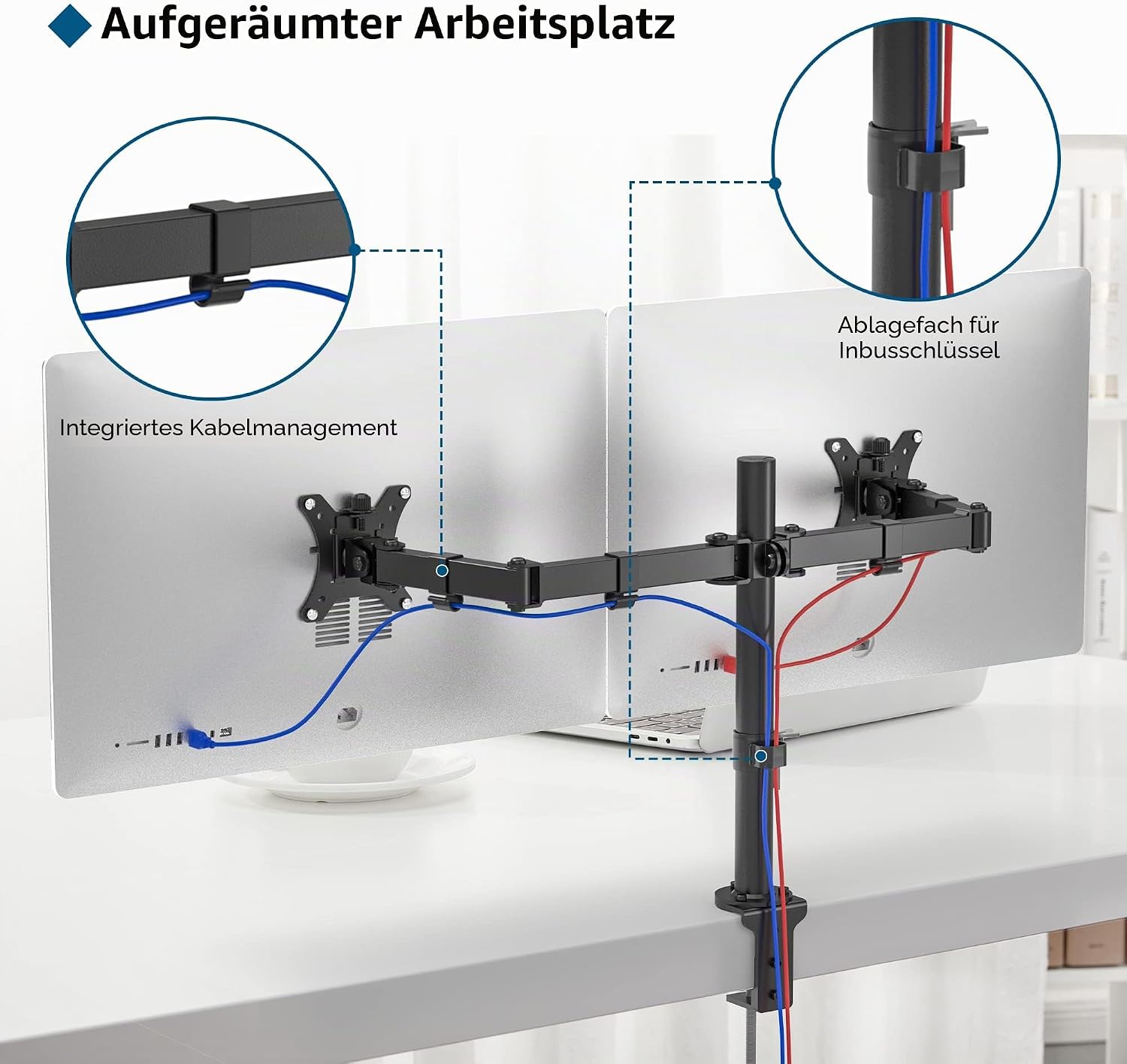 Detalle 2 de BONTEC Monitorhalterung für 10 kg 2er Set