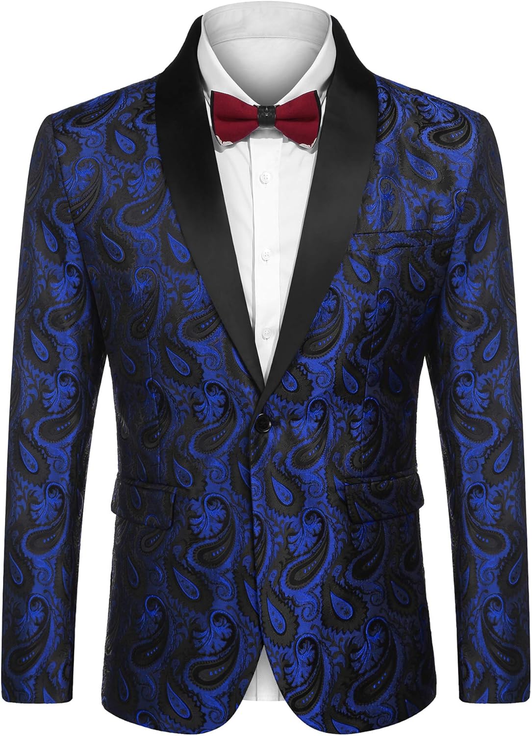Thumbnail 6 de COOFANDY Mens Floral Tuxedo Jacket ⚡