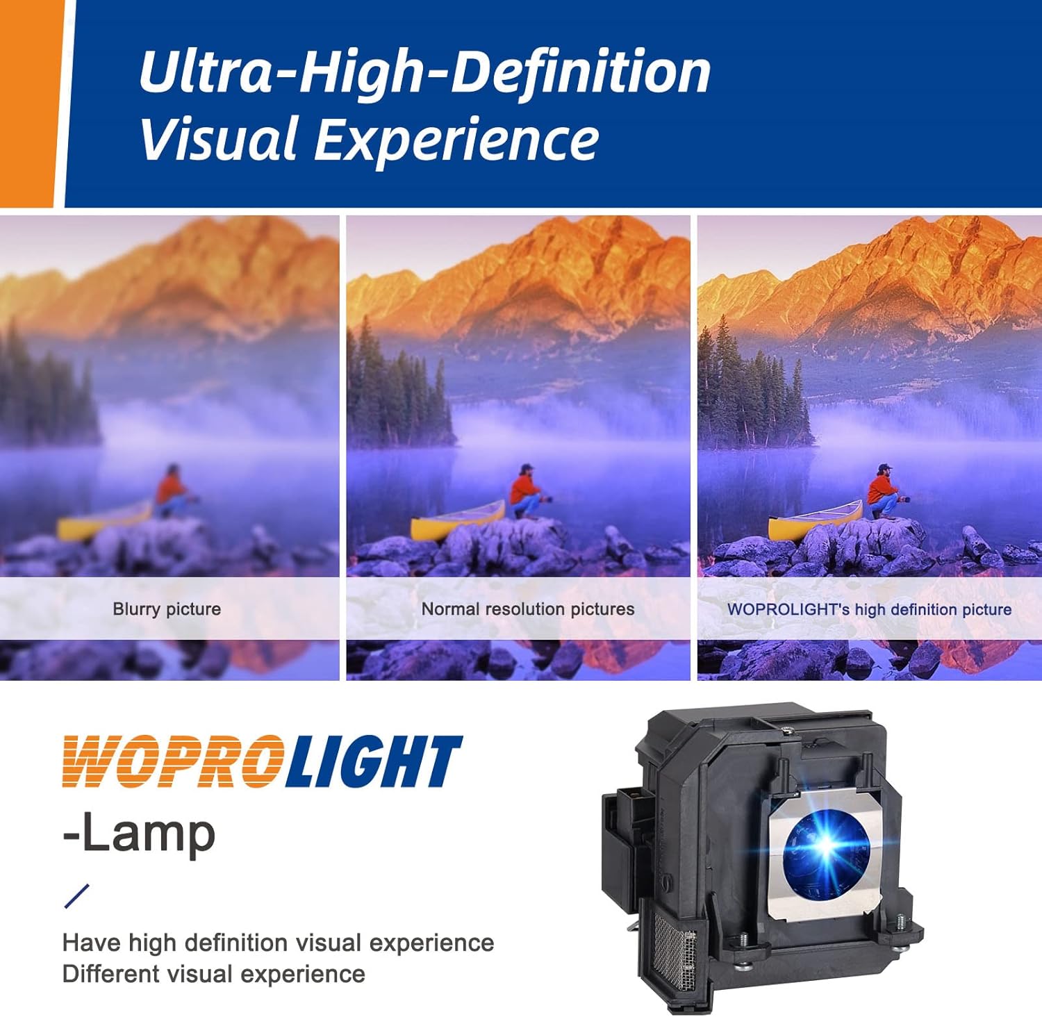 Thumbnail 2 de Woprolight Premium Quality V13H010L91 Compatible Lamp with Housing for Epson BrightLink and PowerLite Projectors