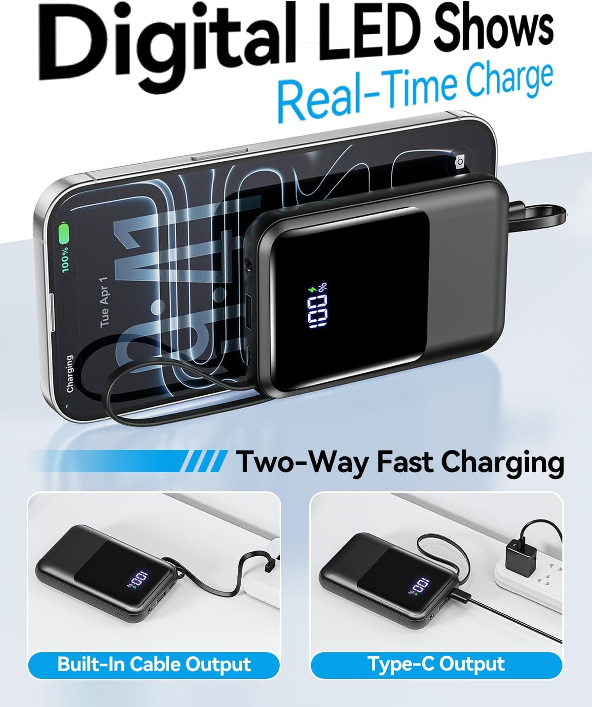 Thumbnail 5 de Tikeyo portable power bank 12,000mAh