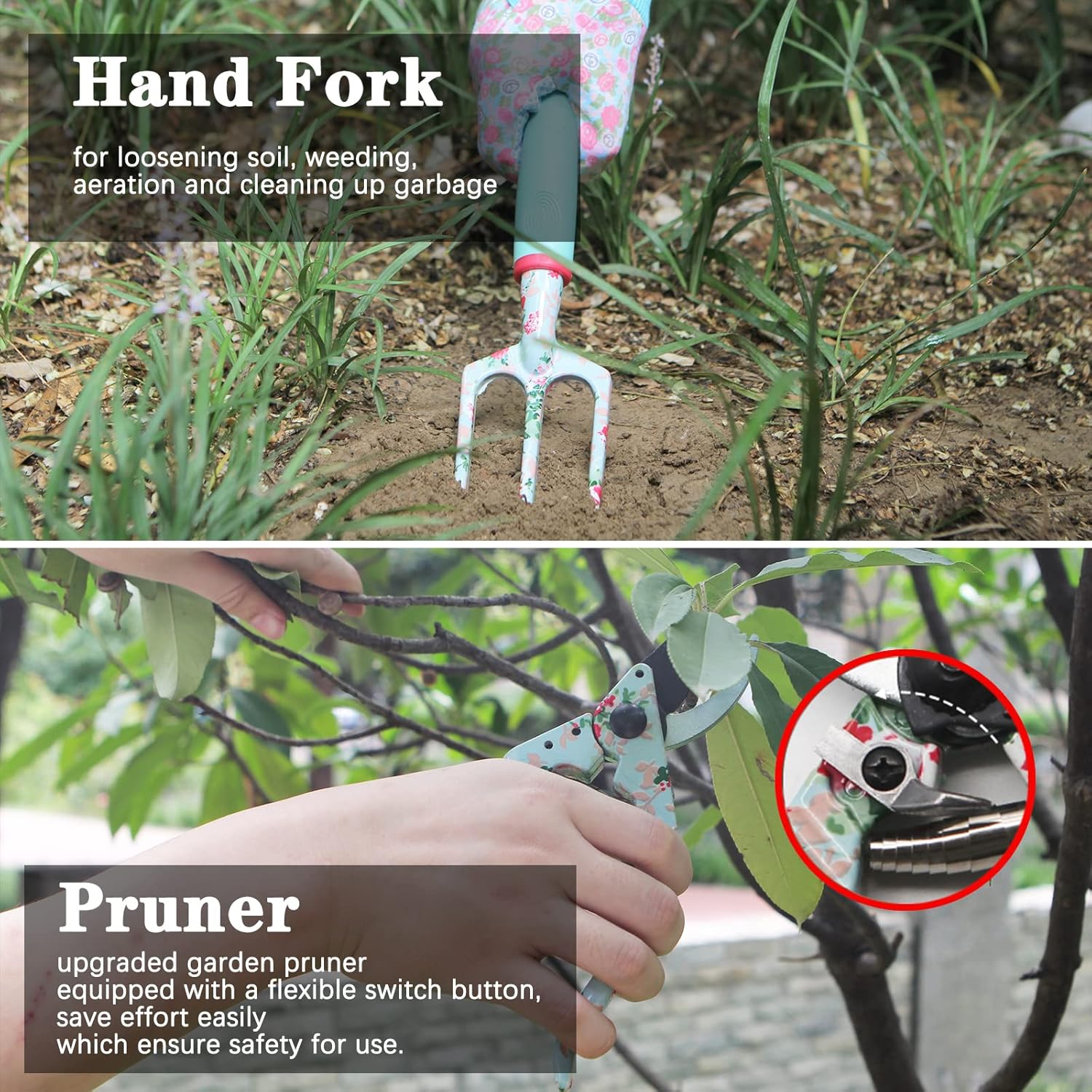 Detalle 2 de Juego de Herramientas de Jardinería 16 Pcs 🌺