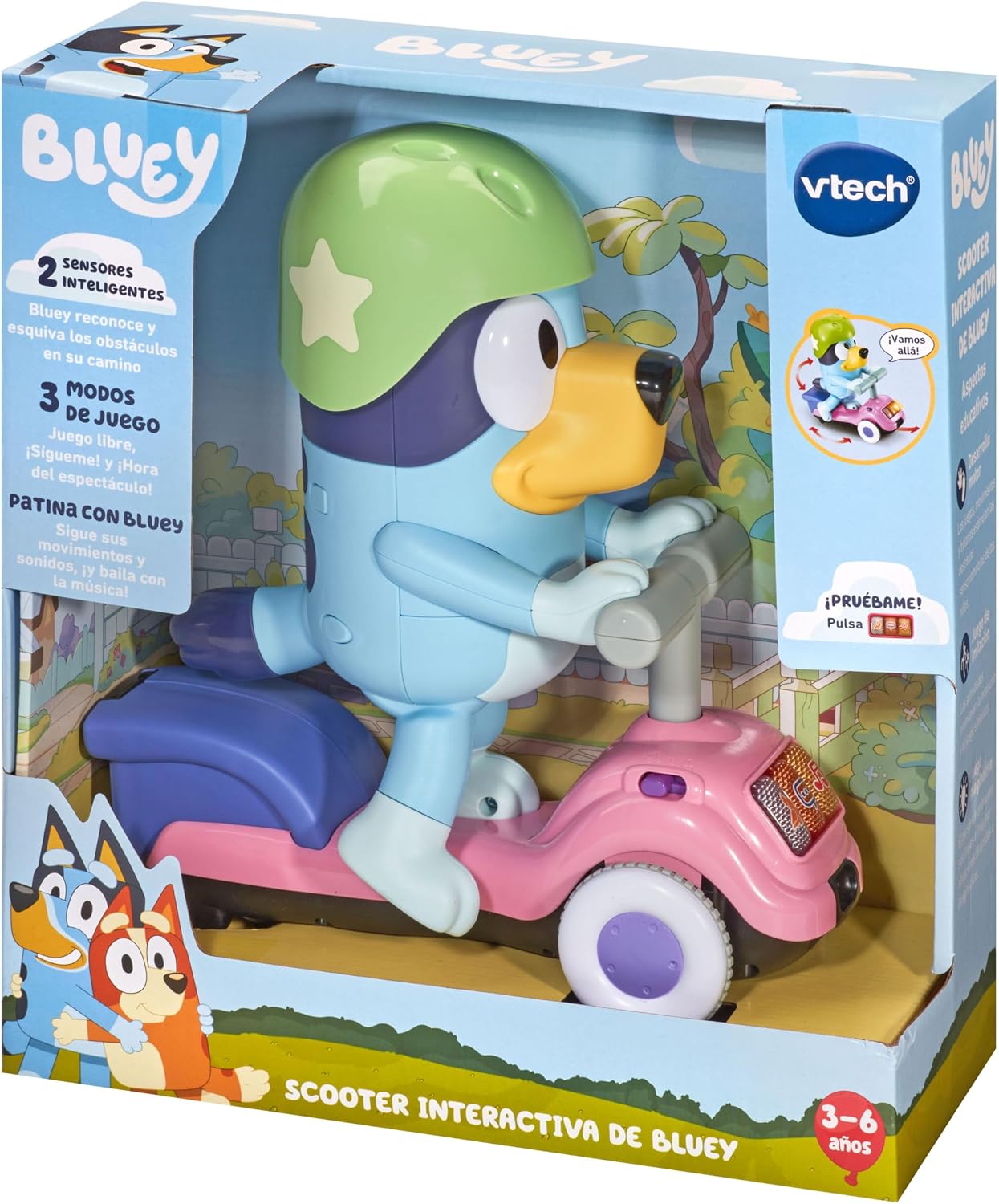 Detalle de VTech Bluey Trottinette Interactive éducative pour Enfants à partir de 3 Ans – Version ESP